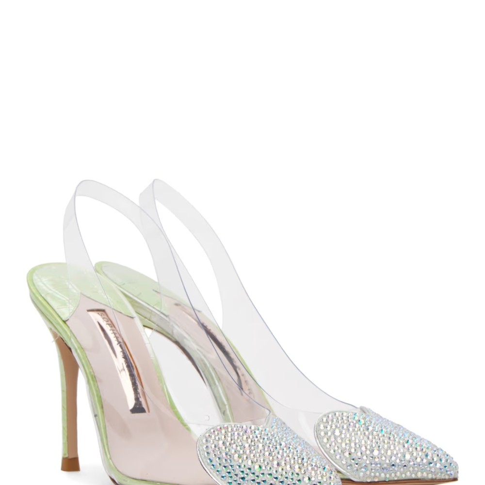 Elegant Green Slingback Heels
